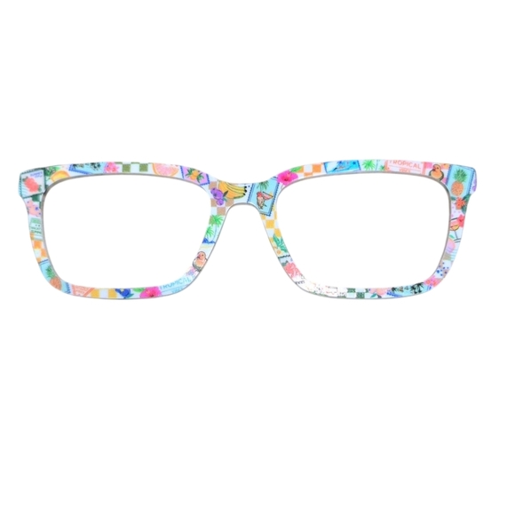 Pair Eyewear The Larkin Magnetic Topper Banana Tropical Checkered - Picture 1 of 6